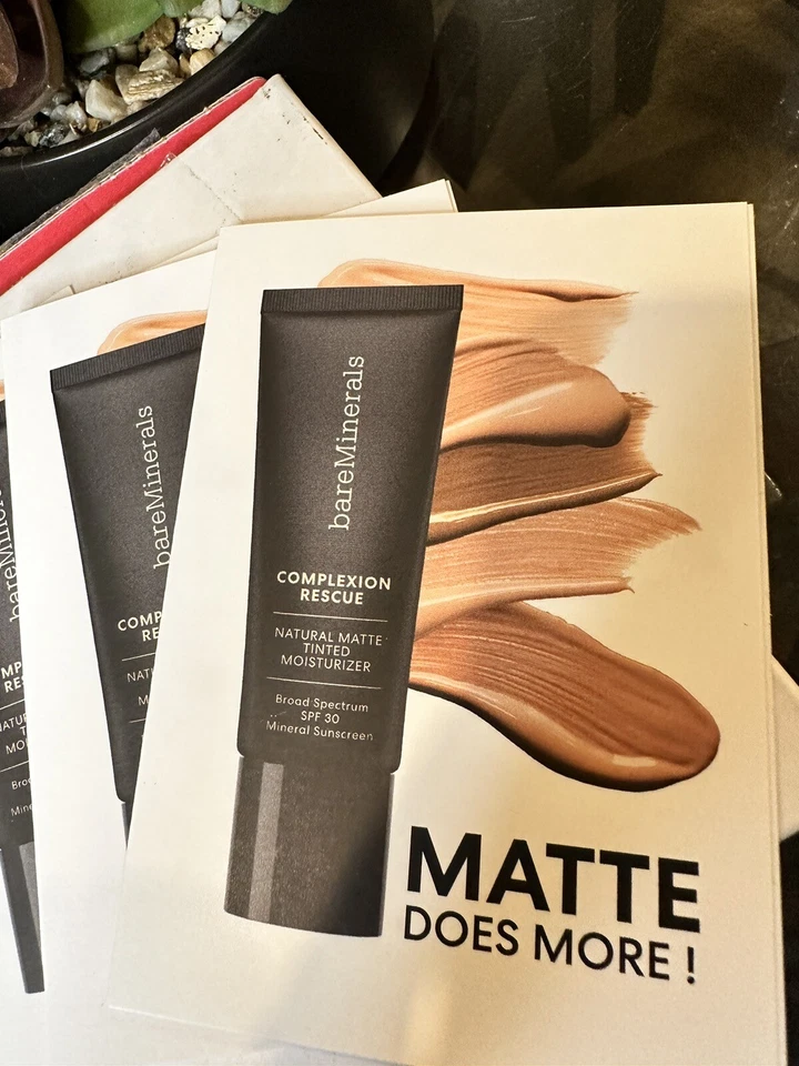 7x Bare Mineral Complexion Rescue Matte Does More Sample Cards. - Image 2 of 4