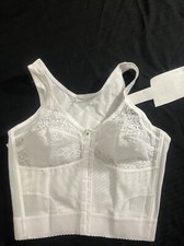 VINTAGE WOMENS CORSET GIRDLE GELMART WHITE SIZE 36C