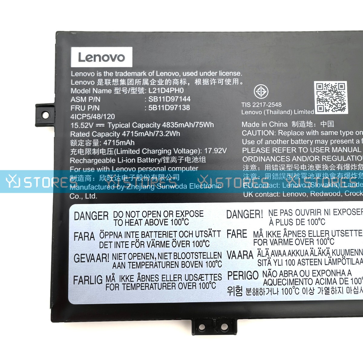 New Genuine L21B4PH0 L21C4PH0 Laptop OEM Battery for Lenovo Yoga 9