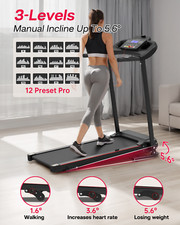 HP Foldable Treadmill for Home Incline Electric Running Jogging Machine 4