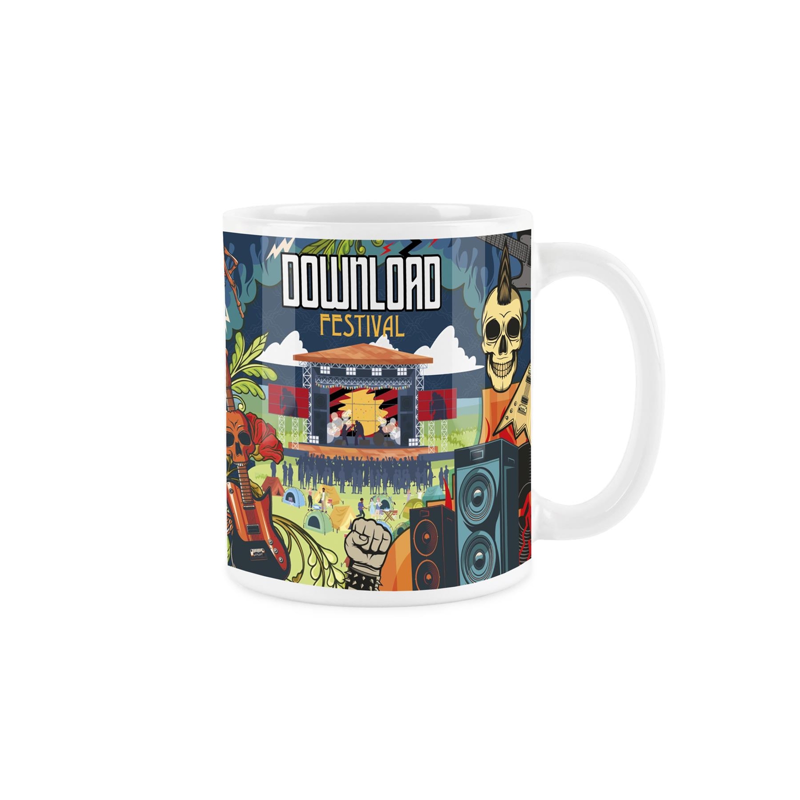 Download Festival Mug - White Ceramic Music Concert Memorabilia Gift Mug