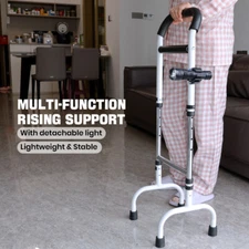 Height Adjustable Assist Cane Quick Assembly Walking Frame For Seniors Mobility