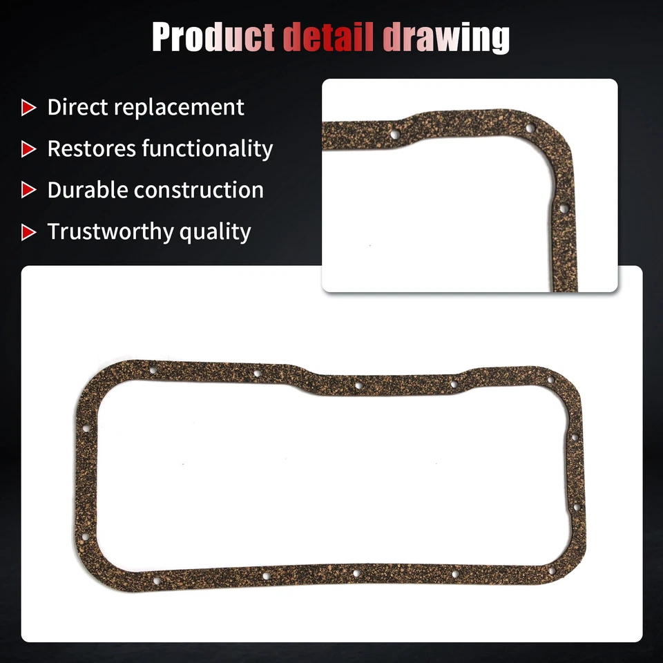 Junta de cárter de aceite para Nissan Sentra 200SX NX Pulsar NX 1989-2005 1,8 L L L4 PG609 Foto 3 de 4