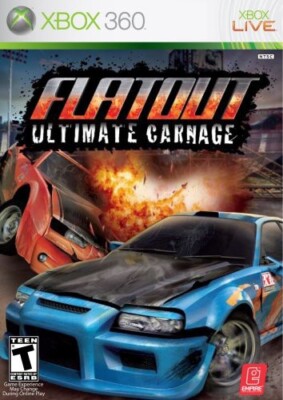 FLATOUT: Ultimate Carnage (Microsoft Xbox 360 2007) CIB Complete w/Manual Tested