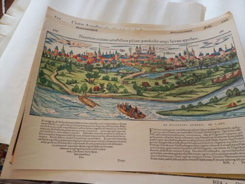 Print of antique maps 1500's VGC. 425mm x 350mmh. Set of 4 - Picture 1 of 12