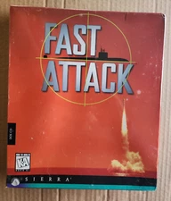 Fast Attack, 1996, New & Sealed, Big Box US Retail Store Edition PC Game