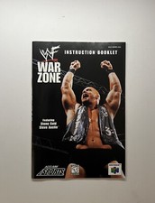WWF Warzone N64 Nintendo 64 Manual Only Authentic