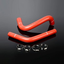 Red Silicone Radiator Hose Clamps Fit For 1960-1962 Chevy Ck Truck Pickup C10