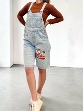 Disney Jerry Leigh Rare 1980s Mickey Mouse Short Denim Overalls Dungarees Small