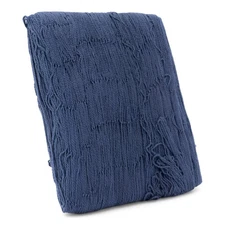 Decorative fishing net blue 200x400cm pure cotton as a nautical decoration