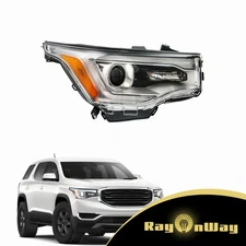 For 2017 2018 2019 GMC Acadia Halogen Headlight Headlamp w/o LED DRL Right Side