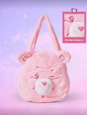 Care Bears Genuine Cheer Bear Pink Plush Bookbag Backpack Kawaii y2k Purse Tote