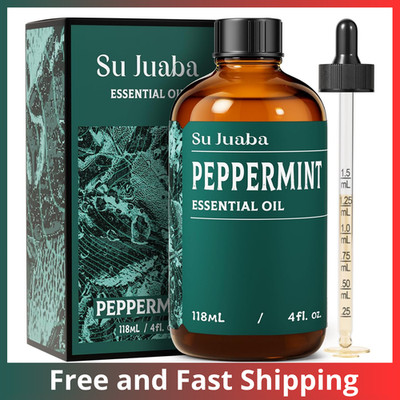 Peppermint Essential Oil   Huge 4 Fl Oz   100% Pure and Natural   Premium Grade