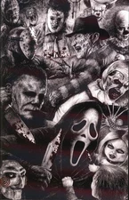 (a) PRISM SPOT FOIL Harrigan Deathmatch Horror Book VIRGIN LE*100 w/COA DAMAGED