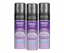 3 Pack John Frieda FRIZZ ease Moisture Barrier Hairspray FIRM HOLD 12 Oz Each