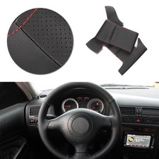 Hand Sewing Steering Wheel Leather Cover For Vw Golf 4 Mk4 Passat B5 Seat Leon