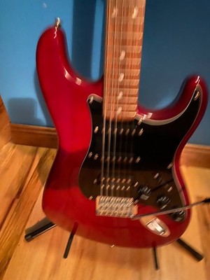 Fender Stratocaster Electric Guitar Standard Satin Series Candy Apple Red 2003