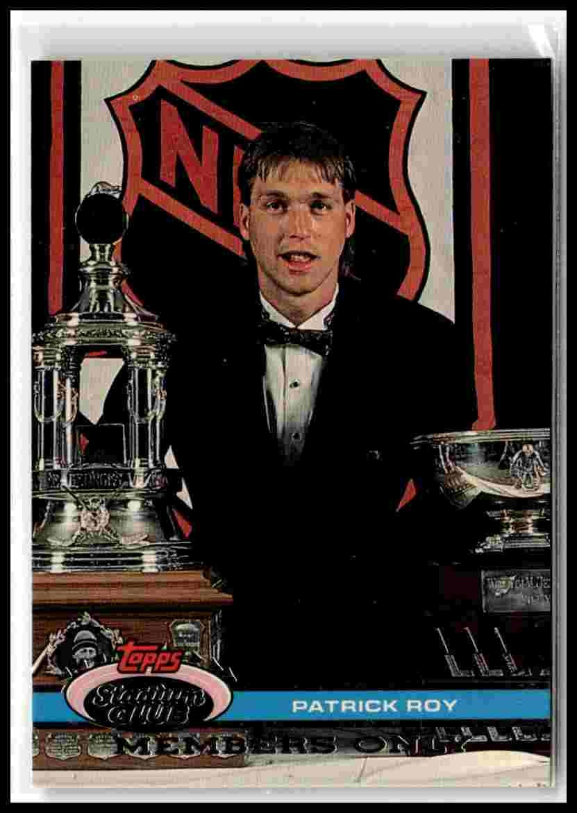 1991 Stadium Club Members Only #NNO Patrick Roy