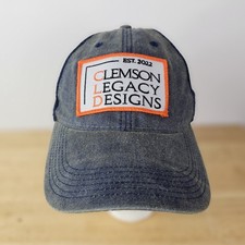 Clemson Legacy Designs Hat Mesh Snapback Adjustable Navy Blue Orange