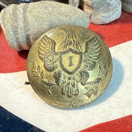 Non Dug Civil War 🇺🇸 💥 💣 Overcoat Eagle I Button W Cloth Gilted