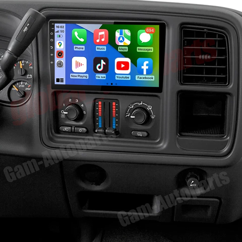 For Chevrolet Silverado 1500 2500 1999-2006 Carplay Android 13 Stereo Radio Navi - Image 4 of 4