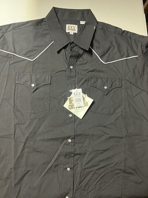 ELY CATTLEMAN western style pearl button shirt NEW XXL