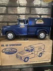 Vintage 1950’s Tonka Sportsman Pick Up Truck Pressed Steel Dark Blue With Box