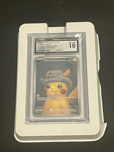 POKEMON CGC 10 2023 Pikachu with Grey Felt Hat SVP 085 Promo Van Gogh !