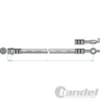 2X NK BremsschlÄUche Hinten Passend FÜR Mazda 6 Links+Rechts