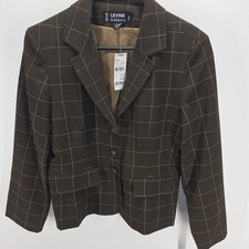LARRY LEVINE CLASSICS BLAZER JACKET WOMENS 10 PETITE 10P NEW WITH TAGS