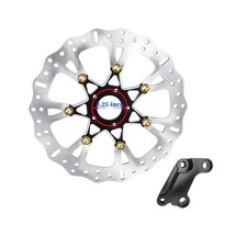 14" Black Big Front Brake Rotor for Harley 18-25 Street Bob, 14-22 Sportster XL