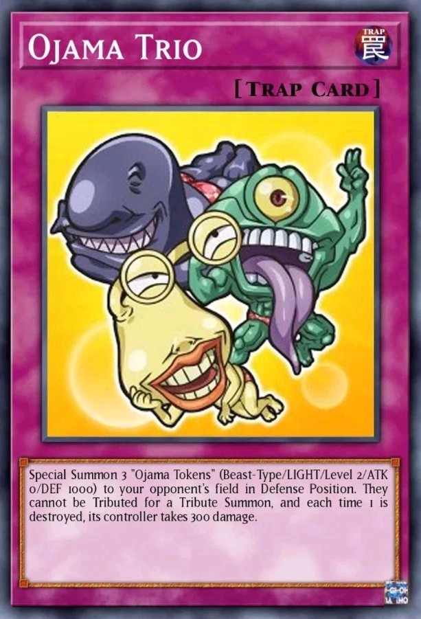 Yugioh Ojama Trio Chibi Artwork BLMM-EN010 1st Edition Secret Rare