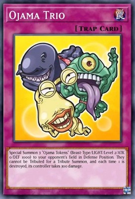 Yugioh Ojama Trio Chibi Artwork BLMM-EN010 1st Edition Secret Rare