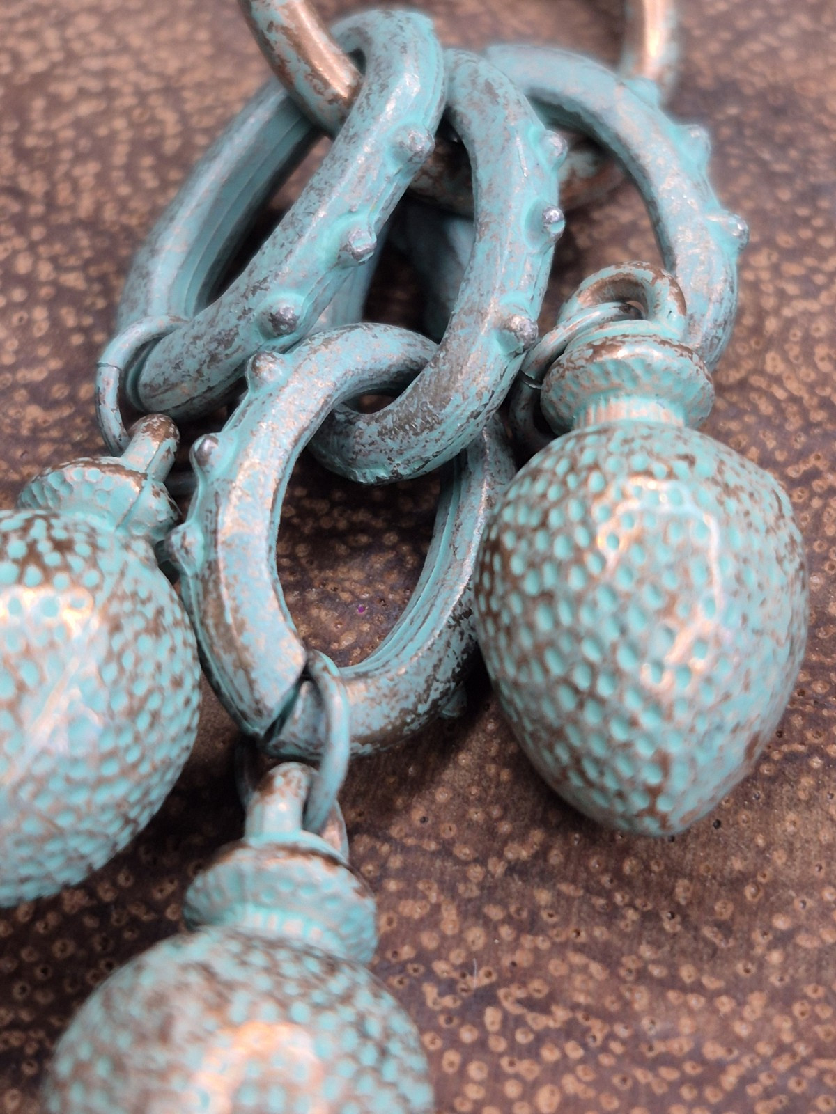 Rustic Copper Dangle Earrings *Distressed* Aztec … - image 10