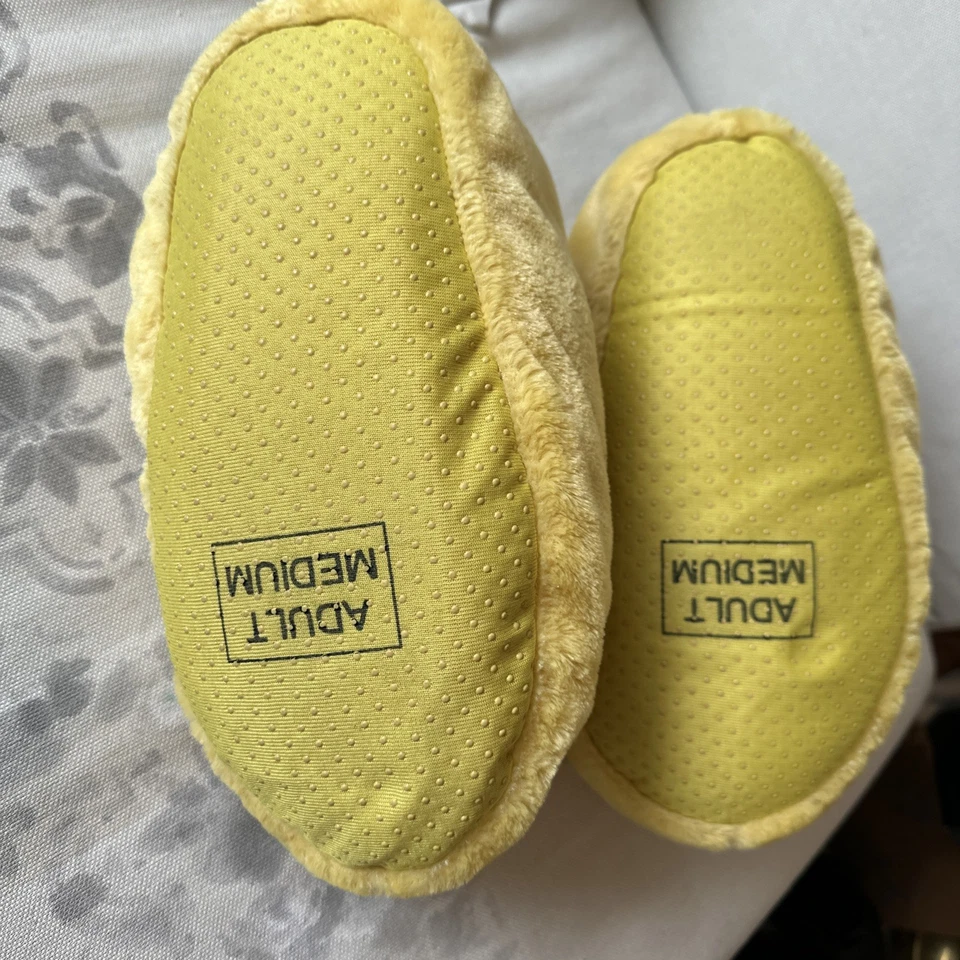 Disneyland Walt Disney World Adult Medium Mickey Mouse Slippers Yellow - Image 3 of 4