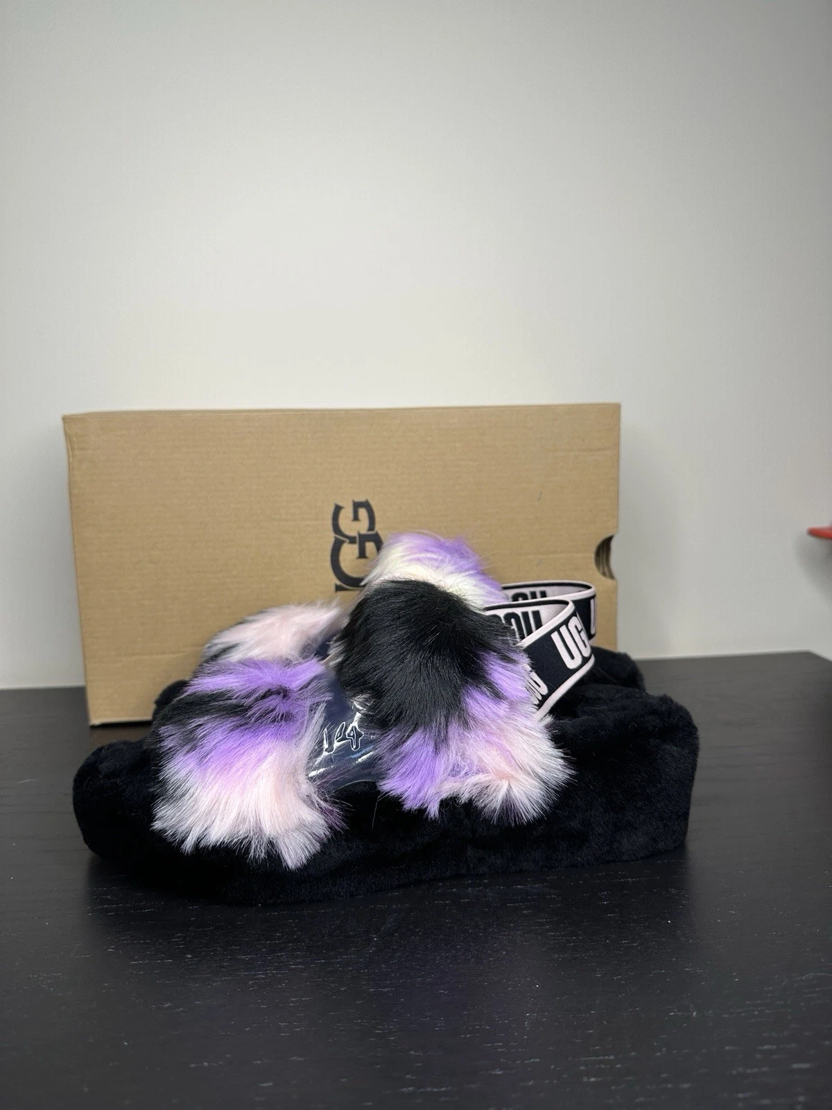 UGG sandalo donna Oh Yeah slingback slipper magnolia tie dye taglia 8 shearling