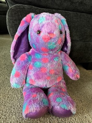 2020 Build A Bear Purple Polka Dot Bunny