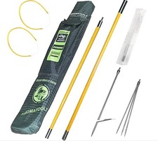 Hawaiian Sling Fishing Spear 7ft Fiberglass Travel Pole Spear 3 Prong Sling...