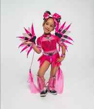 Kids feathered Hello kitty costume Pink Halloween