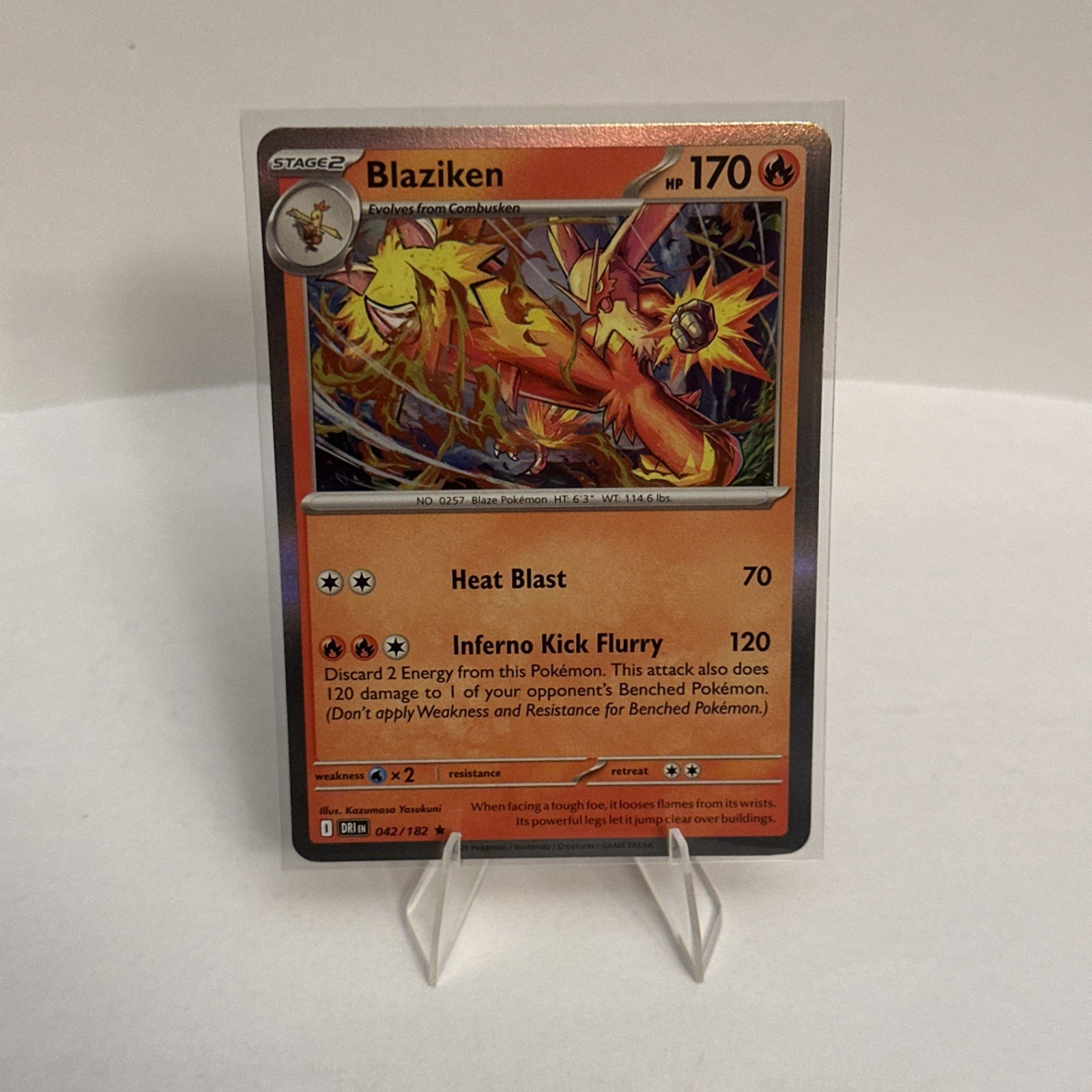 2023 Pokémon Destined Rivals Reverse Holo Foil Holographic Blaziken 42 /182 NM