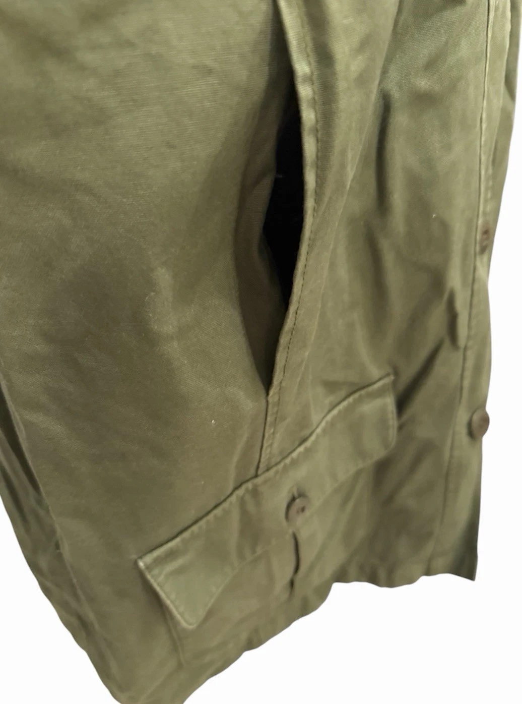 Vtg LL Bean Men’s Cotton With Corduroy Flannel Lined Chore Coat SUPERB - product detail image 3