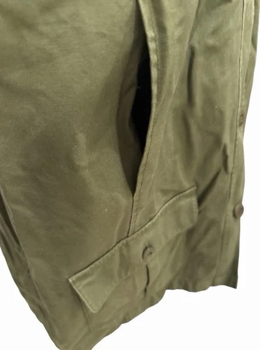 Vtg LL Bean Men’s Cotton With Corduroy Flannel Lined Chore Coat SUPERB image 3