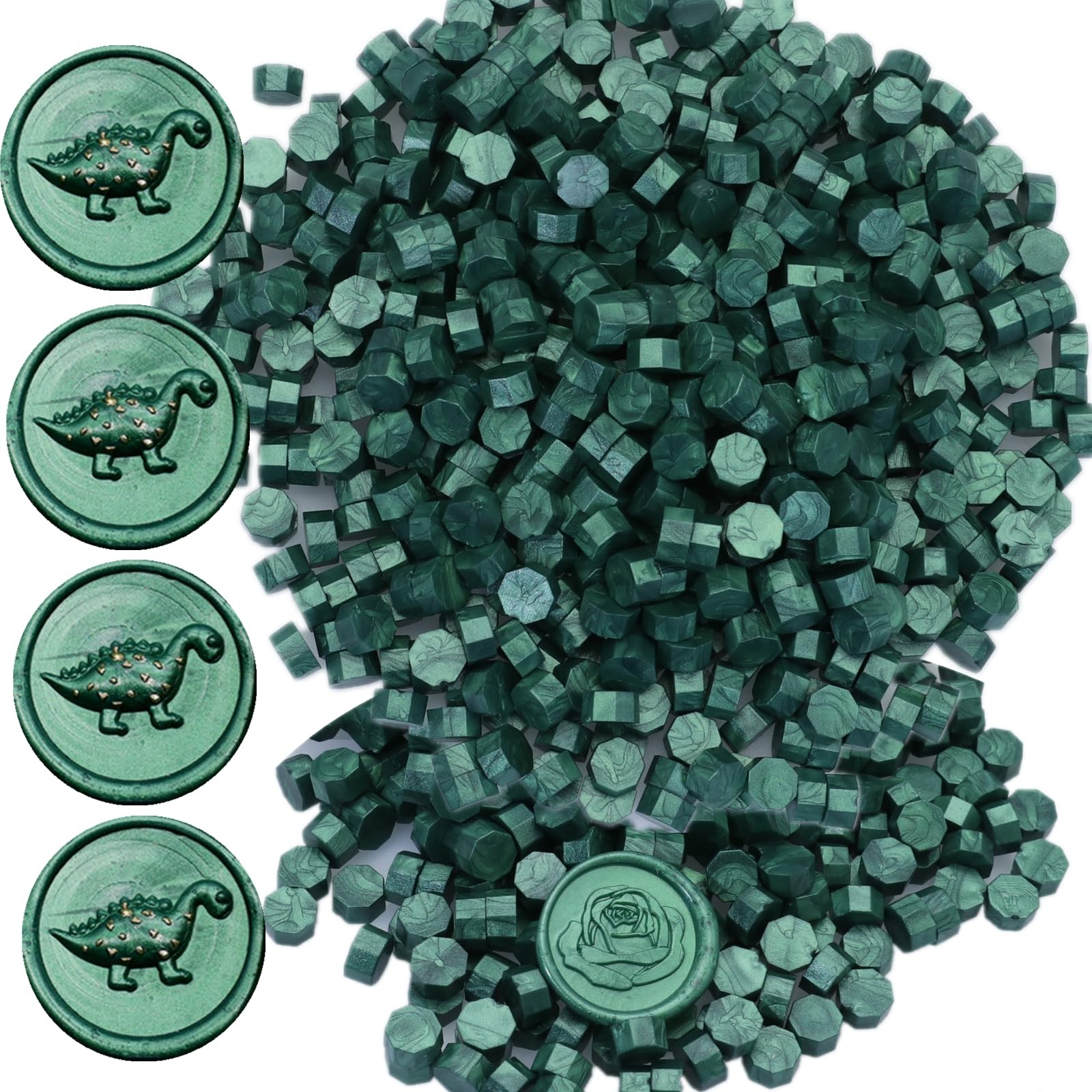 Perles de cire scellées blanches pour invitations de mariage et faire-part créatifs