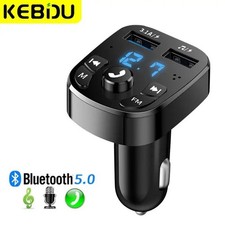Car FM Transmitter Bluetooth 5.0 Wireless Handsfree Dual USB Charger MP3 Player