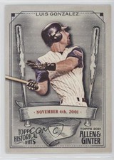 2021 Topps Allen & Ginter's Historical Hits Luis Gonzalez #HH-5 0bt4