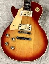 Gibson 1974 LES Paul Deluxe Conversion Cherry Sunburst Left Hand Used Ele [AUTH]
