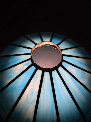 Vintage Stained Glass Lamp Shade - Picture 2 of 16