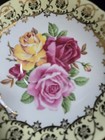 Rare Paragon Tea Cup and Saucer, Red, Pink, &Yellow Roses, Gold Floral Trim Eng. — photo 3