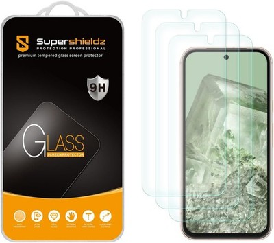 3 Pack Tempered Glass Screen Protectors for Google Pixel 8a, Anti-Scratch, Bubbl
