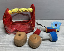 Melissa  Doug Plush Fill  Spill Toolbox Soft Toy Tool Set Toddler Pretend Play